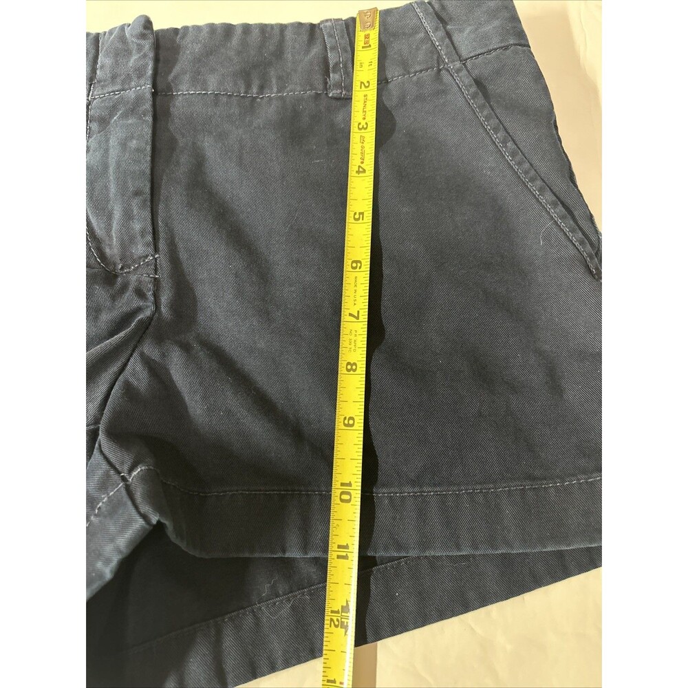 Women’s Chino Shorts J. Crew Navy Blue Broke in Style Size 4 100% Cotton - Picture 8 of 12